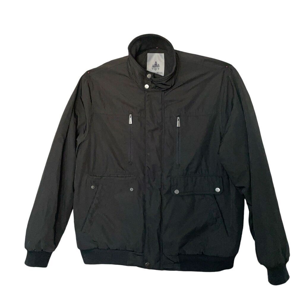 rainforest‎ black bomber jacket XL
